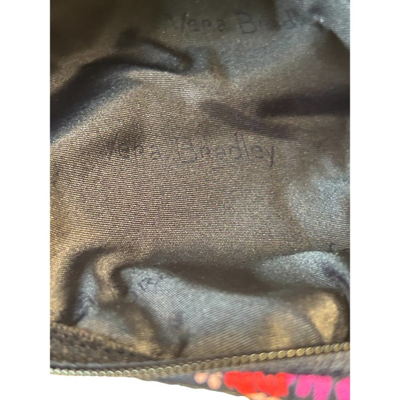 Vera Bradley Midnight Wildflowers Medium Cosmetic Bag & Travel Mirror NWT RARE - Picture 10 of 15